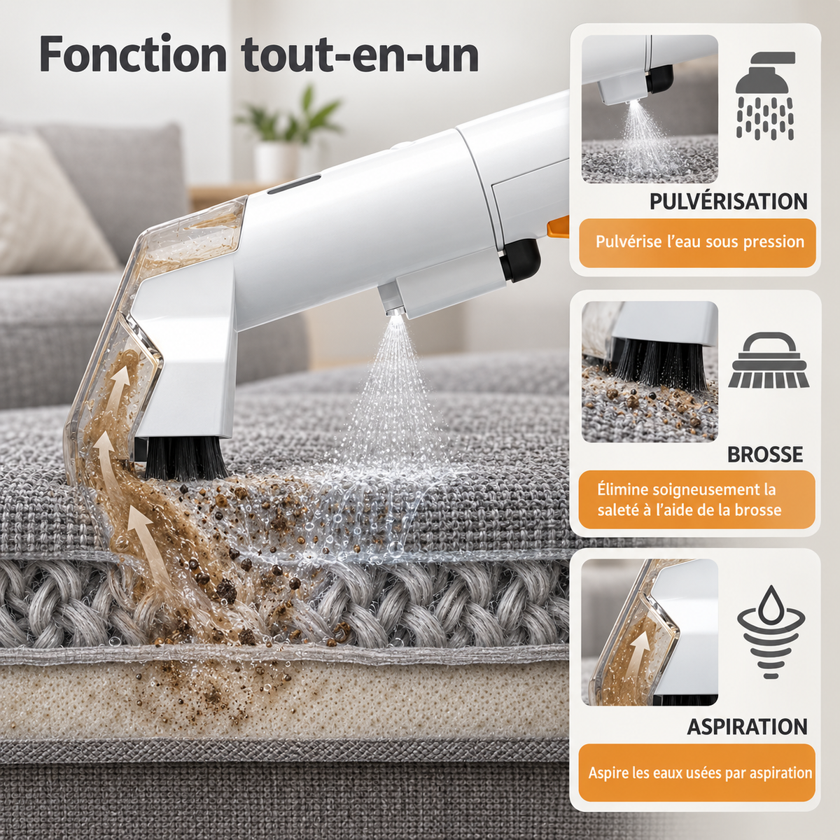 Shampouineuse Ravivea™ haute pression 750 W
