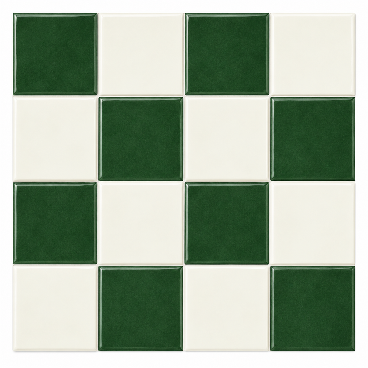 Mosaëla – Carrelage mural adhésif 3D damier vert sapin
