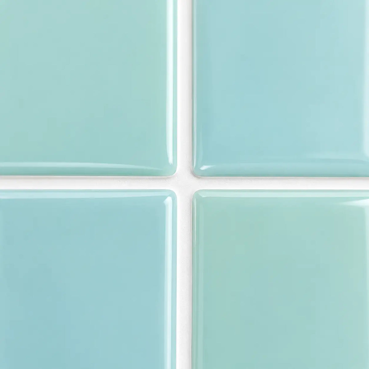 Stria – Carrelage mural adhésif 3D vert d'eau – détail ou mise en situation, vue 3