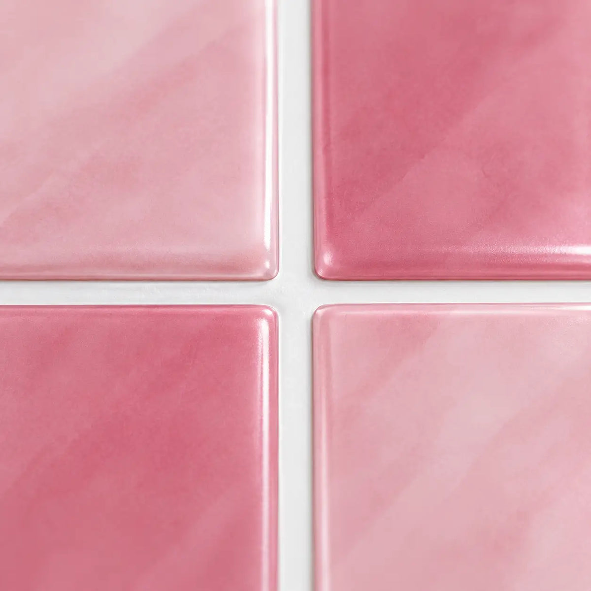 Stria – Carrelage mural adhésif 3D vieux rose – détail ou mise en situation, vue 3