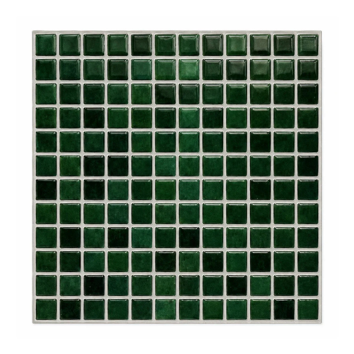 Mosaïca – Carrelage mural adhésif 3D vert bouteille – vue principale