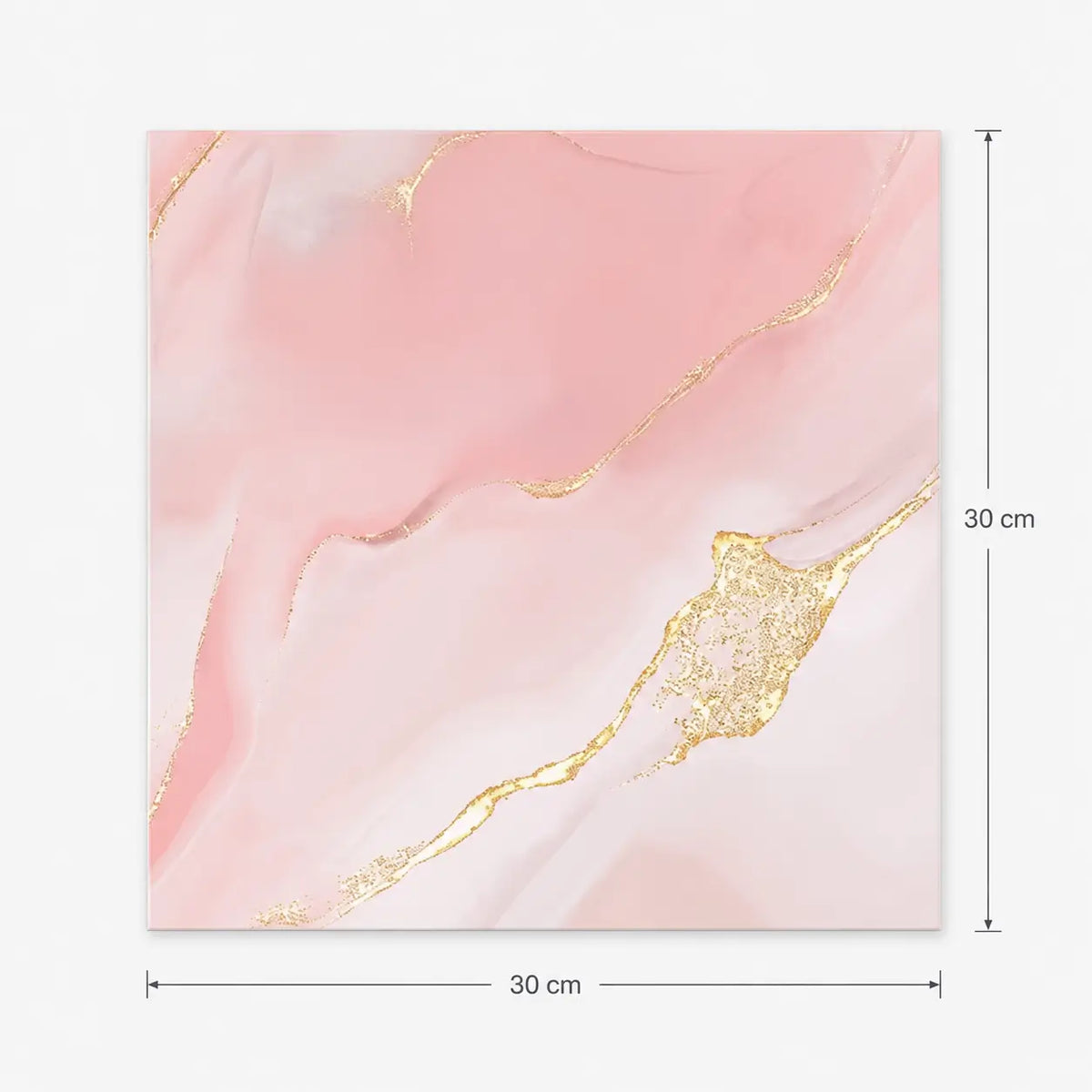 Minéra – Carrelage mural adhésif effet marbre rose doré – détail ou mise en situation, vue 5